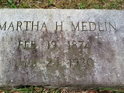 Martha Harriett <I>Alford</I> Medlin 