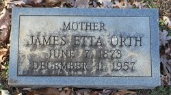 Mrs James Etta <I>Tanner</I> Orth 