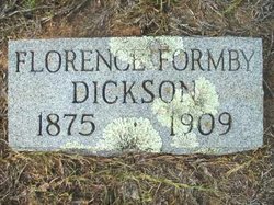 Susan Florence <I>Formby</I> Dickson 