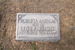 Roberta <I>Barnum</I> Albright 