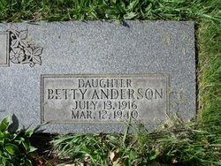 Betty Louise <I>Chew</I> Anderson 
