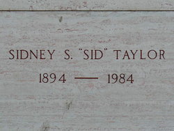 Sidney Stow “Sid” Taylor 