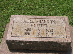 Alice <I>Shannon</I> Moffett 