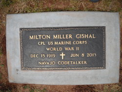 Milton Miller “Navajo Code Talker” Gishal 