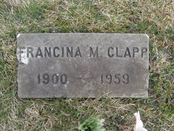 Francina M <I>Clark</I> Clapp 
