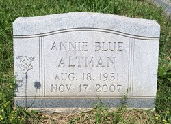 Blue Ann “Annie” <I>McAbee</I> Altman 