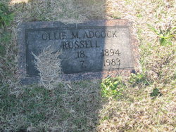 Ollie <I>Miller</I> Adcock Russell 