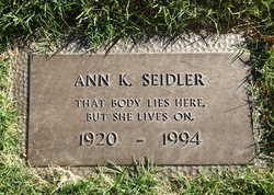 Nell Ann <I>Keiser</I> Seidler 