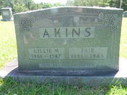 Lillie Mae <I>Long</I> Akins 