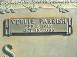 Verlie Mae <I>Parrish</I> Davis 