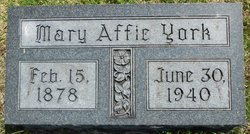 Mary Affia “Affie” <I>Aldridge</I> York 