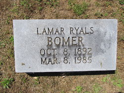 Lamar Gertrude <I>Ryals</I> Bomer 