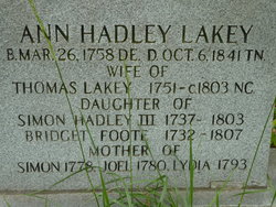 Ann <I>Hadley</I> Lakey 