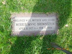 Merrie Anne <I>Newman</I> Brownstein 