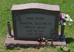 Martha Elizabeth <I>Briggs</I> Beam 