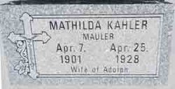Mathilda <I>Mauler</I> Kahler 