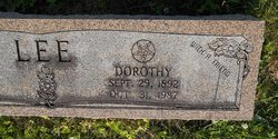Dorothy <I>Thomas</I> Lee 
