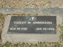 Violet Matilda “Peggy” <I>Hagel</I> Anderson 