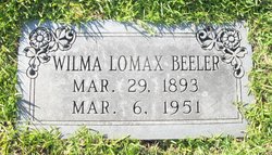 Wilma Venice <I>Lomax</I> Beeler 