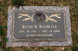 Ruth B. <I>Kendig</I> Baublitz 