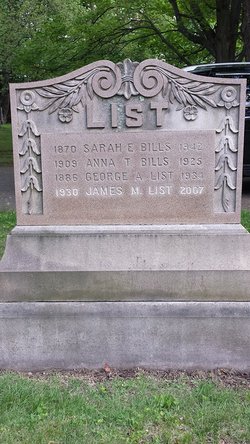 Sarah <I>List</I> Bills 