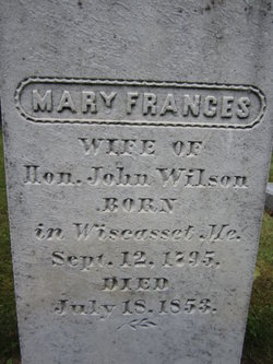 Mary Frances <I>Tinkham</I> Wilson 