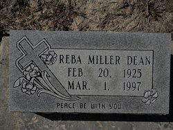 Reba <I>Miller</I> Dean 