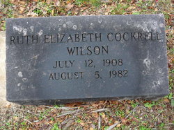 Ruth Elizabeth <I>Cockrell</I> Wilson 