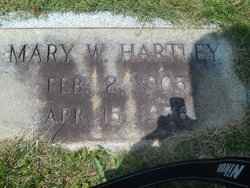 Mary Weir <I>Wilson</I> Hartley 
