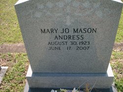 Mary Jo <I>Mason</I> Andress 