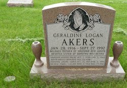 Geraldine <I>Logan</I> Akers 