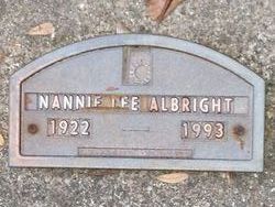 Nannie Lee Albright 