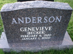 Genevieve <I>Becker</I> Anderson 