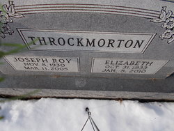 Elizabeth “Betty” <I>Welch</I> Throckmorton 