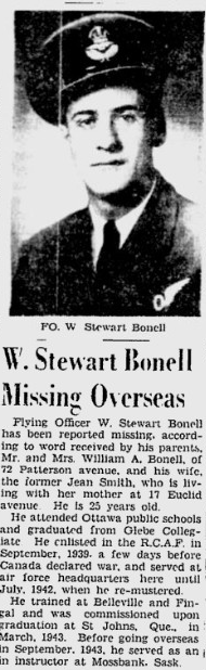 Flying Officer William Stewart Bonell 