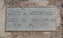Alice A Aspinwall 