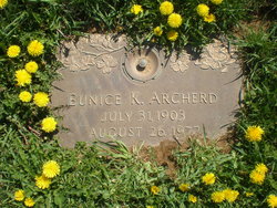 Eunice Katherine <I>Strube</I> Archerd 