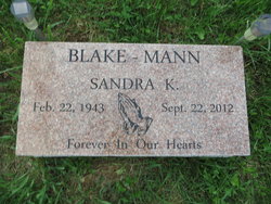 Sandra K <I>Blake</I> Mann 