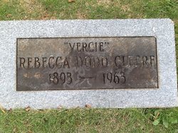 Rebecca “Vercie” <I>Dodd</I> Cleere 