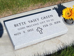 Bette Jean <I>Vasey</I> Green 