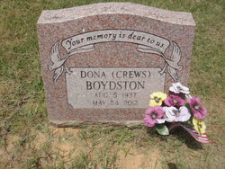 Dona Marie <I>Crews</I> Boydston 