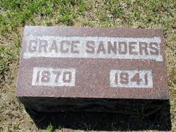 Grace Elizabeth <I>Hadaway</I> Sanders 