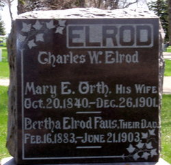 Mary E. <I>Orth</I> Elrod 