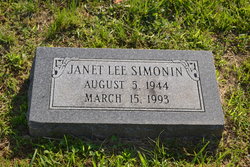 Janet Lee <I>Hall</I> Simonin 