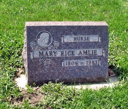 Mary <I>Rice</I> Amlie 