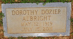 Dorothy Rose <I>Dozier</I> Albright 