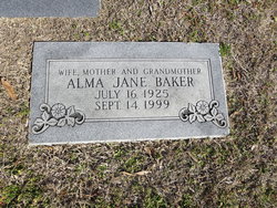 Alma Jane <I>Murray</I> Baker 