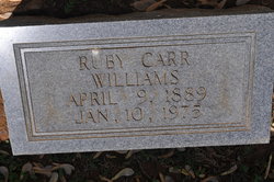 Ruby Lee <I>Carr</I> Williams 