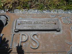 Esther <I>Armstrong</I> Phillips 