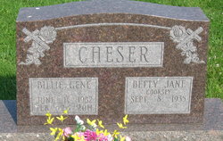 Billie Gene Cheser 